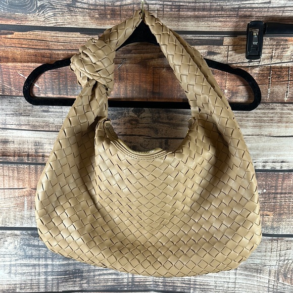 Urban Expressions | Bags | Urban Expressions Tan Hobo Bag With Woven ...